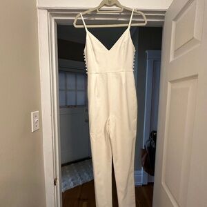 Lovers + Friends Norrie Jumpsuit in Ivory- New With Tags!